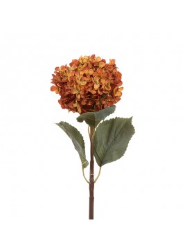 Artekko Διακοσμητική Τεχνητή Πορτοκαλί Ορτανσία 80cm Artekko 304-2094