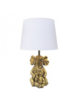 Επιτραπέζιο φωτιστικό Eliom Inart E27 χάλκινο-λευκό μέταλλο Φ25x41εκ