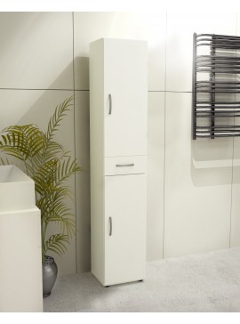 Ντουλάπι-στήλη "Kit" με συρτάρι σε χρώμα λευκό 35x34x180 306-00050