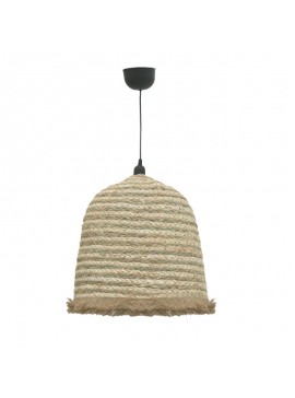 Φωτιστικό οροφής Nolie Inart ψάθινο φυσικό Φ40x99εκ
