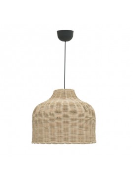 Φωτιστικό οροφής Ziquel Inart rattan σε φυσική απόχρωση Φ42x89εκ