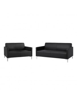ΣΕΤ 2 ΤΜΧ ΚΑΝΑΠΕΣ 3ΘΕΣΙΟΣ ΚΑΙ 2ΘΕΣΙΟΣ NELLIE HM11274.01 ΜΑΥΡΟ ΧΡΩΜΑ