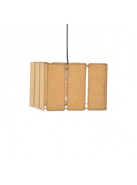 Φωτιστικό οροφής Boxfo Inart καφέ press papier-μέταλλο 32x32x123εκ