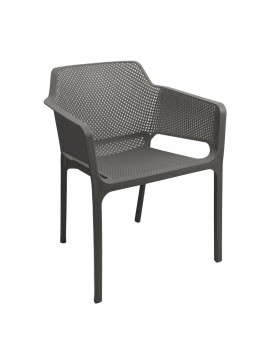 Πολυθρόνα Oviez pakoworld pp σε ανθρακί απόχρωση 59x58x79εκ