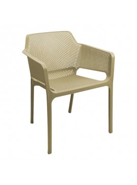 Πολυθρόνα Oviez pakoworld pp σε cappuccino απόχρωση 59x58x79εκ