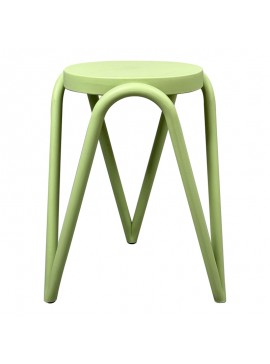 Σκαμπό Serzona pakoworld pp σε μέντα απόχρωση Φ27x45.5εκ