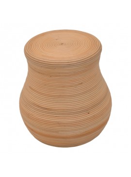 Σκαμπό Raon Reko rattan σε φυσική απόχρωση Φ45x45εκ INTRAPA-448111157