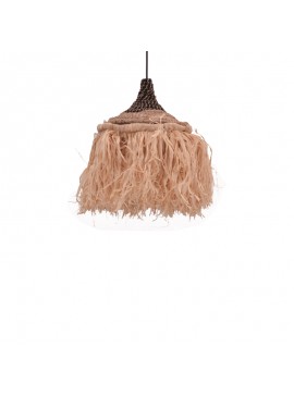 Intrahome Φωτιστικό οροφής Sermene intrahome sisal σε φυσικό-μαύρο χρώμα Φ32x45εκ | SKU: INTRAPA-440111118