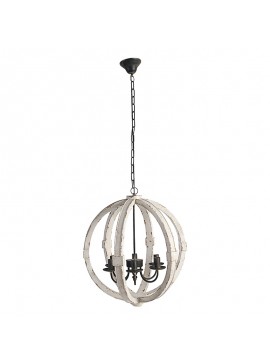 Artekko Ekeips Πολυέλαιος Ξύλινος  (57x57x66)cm Artekko 36407