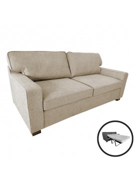 Intrahome Καναπές-κρεβάτι διθέσιος Polaris Intrahome ύφασμα σε εκρού απόχρωση181x91x83εκ | SKU: INTRAPA-476111112