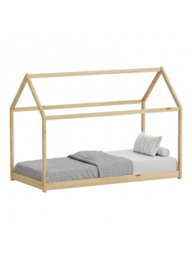 Intrahome Παιδικό κρεβάτι Nino τ. DENALIINA Intrahome ξύλο πεύκου σε φυσική απόχρωση 90x190εκ | SKU: INTRAPA-481111112