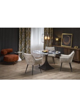 MANUEL round table, black marble / black DIOMMI-60-29335