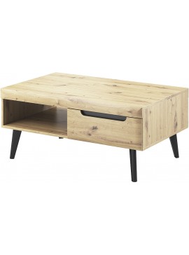 Τραπεζάκι Nordi Artisan+μαύρο 107x46x67cm