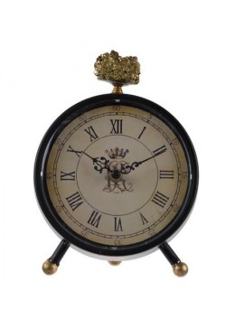 Artekko Lavonia Eπιτραπέζιο Ρολόι με Μέταλλο/Γυαλί Μαύρο (16,5x6.4x20.3)cm Artekko 41828