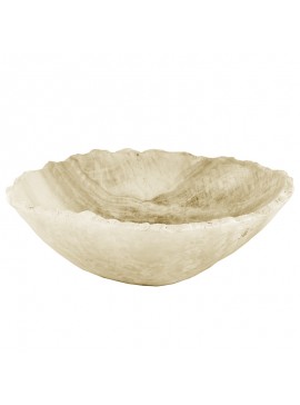 Artekko Onix Διακοσμητικό Μπολ από Όνυχα Μπεζ (25x20x10)cm Artekko 44333