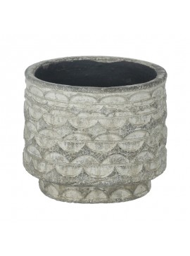 Artekko Pot Κασπώ από Τερακότα σε Γκρι Πατίνα (20x20x16.5)cm Artekko 460175