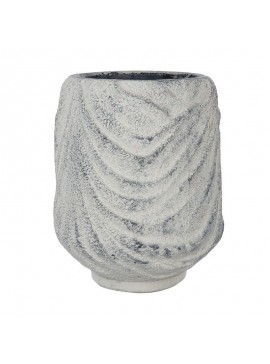 Artekko Γλάστρα Χρώμα Ανοιχτό Γκρι Τερακότα με Σχέδια 13x9x10 Artekko 460178