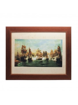 Artekko Artwork Κάδρο Ναυμαχία της Ναυπάκτου (47x37x2)cm Artekko 476-0033