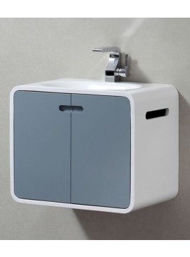 CAPSULA - ΕΠΙΠΛΟ ΜΕ ΝΙΠΤΗΡΑ ΚΑΙ ΠΟΡΤΕΣ 60*40*50h GREY 49-1110