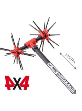 Ελαιοραβδιστικό SIK32 Με Ελαφρύ Κοντάρι Carbon Κεφαλή 4x4 Αχινός Με 32 Καρμπονικά Ραβδάκια 3 ΜΕΤΡΑ KIDO-
090/373