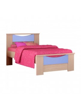 Παιδικό κρεβάτι "ΧΑΜΟΓΕΛΟ" ημίδιπλο σε χρώμα δρυς-σιελ 110x190  SB 16-SIEL