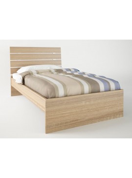 Κρεβάτι "ΝΟΤΑ" μονό σε χρώμα δρυς 90x190  SB G51-DRYS