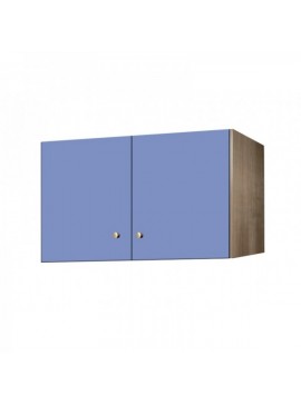 Πατάρι ντουλάπας δίφυλλο σε χρώμα δρυς-σιελ 85x50x60  SB 33-SIEL