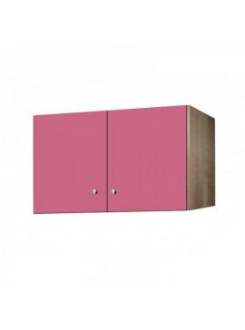 Πατάρι ντουλάπας δίφυλλο σε χρώμα δρυς-ροζ 105x50x60  SB 34-ROZ