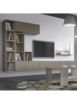 Intrahome Σύνθεση σαλονιού "SMART 4" σε χρώμα σταχτί-λευκό Intrahomesa-00652670