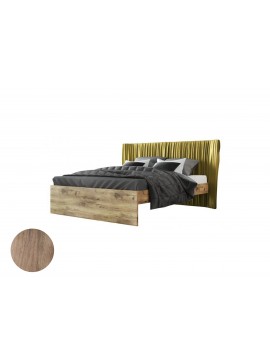 Κρεβάτι "QUEEN" διπλό σε χρώμα καρυδί 160x200  SB 104A-KARYDI