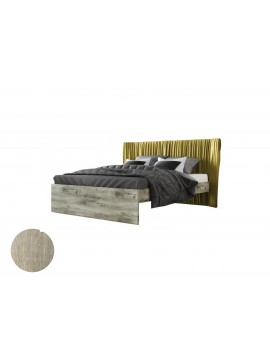 Κρεβάτι "QUEEN" διπλό σε χρώμα σταχτί 160x200  SB 104A-STAXTI