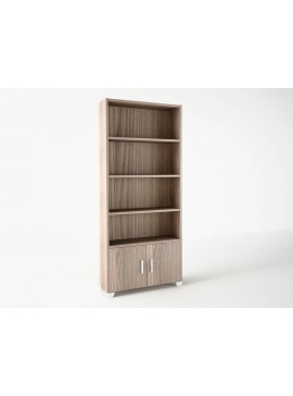 Βιβλιοθήκη σε χρώμα σταχτί 75x30x180 500-00625