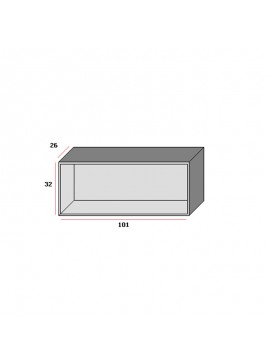 Κουτί "SMART" οριζόντιο σε διάφορα χρώματα 101x26x32  SB-703