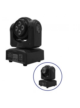 51136 GloboStar® Επαγγελματική Κινούμενη Ρομποτική Διπλή Κεφαλή Beam CREE LED 10W & SPOT 4x10W 230V DMX512 RGBW GloboStar 51136