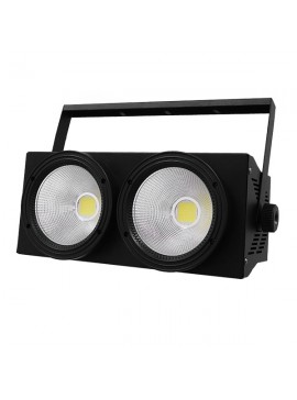 51162 GloboStar® Προβολέας LED COB DMX512 Strobe Blinder Matrix Light 200 Watt (2x100w) Ψυχρό Λευκό 6000k GloboStar 51162