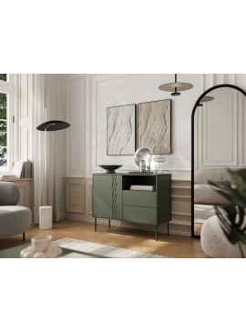 TRESSE chest of drawers 1D2S green DIOMMI-60-33295