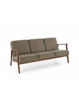 MILANO 3S sofa, olive CASTEL#39 / dark walnut DIOMMI-60-32134