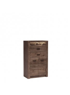 INDIANAPOLIS chest of drawers I6 dark ash tree DIOMMI-60-32862