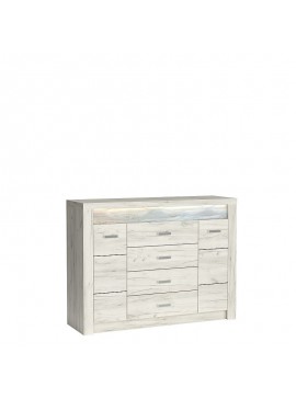 INDIANAPOLIS chest of drawers I7 kratf white DIOMMI-60-32865