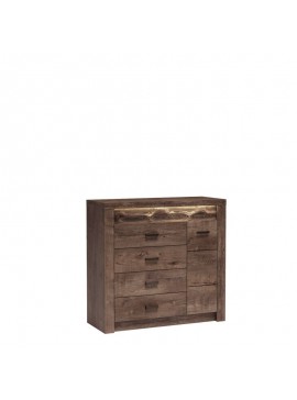 INDIANAPOLIS chest of drawers I17 dark ash tree DIOMMI-60-32838