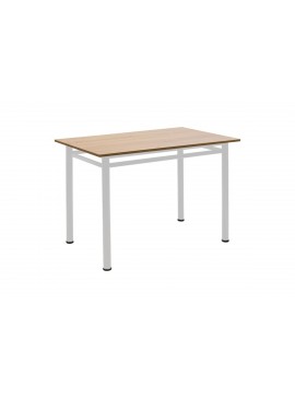 Τραπέζι "DINNER" σε δρυς/λευκό χρώμα 100x60x77 594-00158