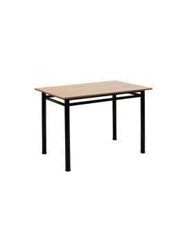 Τραπέζι "DINNER" σε δρυς/μαύρο χρώμα 100x60x77 594-00159
