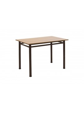 Τραπέζι "DINNER" σε δρυς/καφέ χρώμα 100x60x77 594-00160