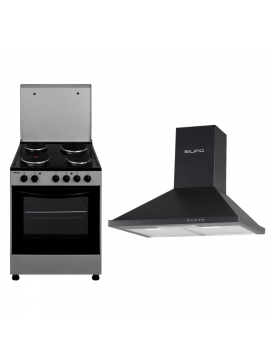 SILIFO ΣΕΤ ΚΟΥΖΙΝΑ ΗΛΕΚΤΡΙΚΗ SF6160CFEX + ΑΠΟΡΡΟΦΗΤΗΡΑΣ ΚΑΜΙΝΑΔΑ SF6622 BLACK 60CM SILIFO 999-002-89266