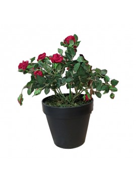 Artekko Rose Τεχνητή Κόκκινη Υφασμάτιμη Τριανταφυλλιά 40cm Artekko 6-0066