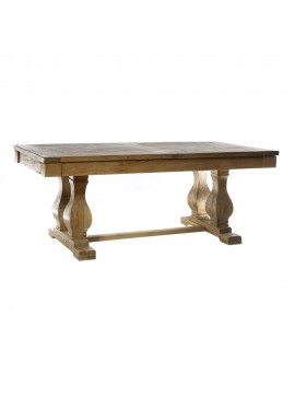 Artekko Deus Μασίφ Ξύλινη Επεκτεινόμενη Τραπεζαρία σε Φυσική Απόχρωση (200/280x100x78)cm Artekko 617-0212