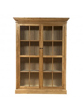 Artekko Βιτρίνα από ξύλο μασίφ (160x45x220)cm Artekko 617-0248