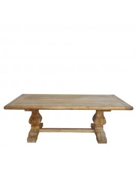 Artekko Deus Μασίφ Ξύλινο Τραπέζι Σαλονιού σε Ανοιχτή Φυσική Απόχρωση (130x70x45)cm Artekko 617-0276-A