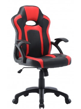 VELCO Pro Systems ΚΑΡΕΚΛΑ ΓΡΑΦΕΙΟΥ GAMING- ΜΑΥΡΗ-ΚΟΚΚΙΝΗ- ΕΠΙΦΑΝΕΙΑ PU velco-66-35686