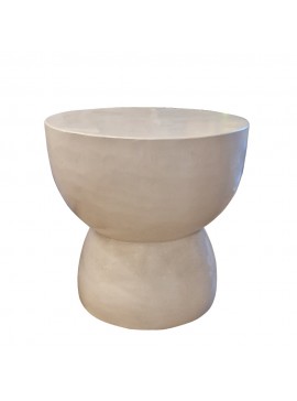 Artekko Solid Λευκό Βοηθητικό Τραπέζι από Terrazzo (Φ60x61)cm Artekko 667-4050